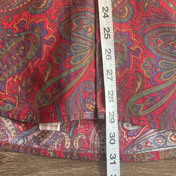 90’s VTG Tango by Max Raab Button Down Floral Paisley Print Shirt Large EUC - Picture 6 of 7